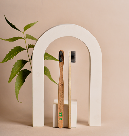 STIM Eco Charcoal Toothbrush with Neem Handle